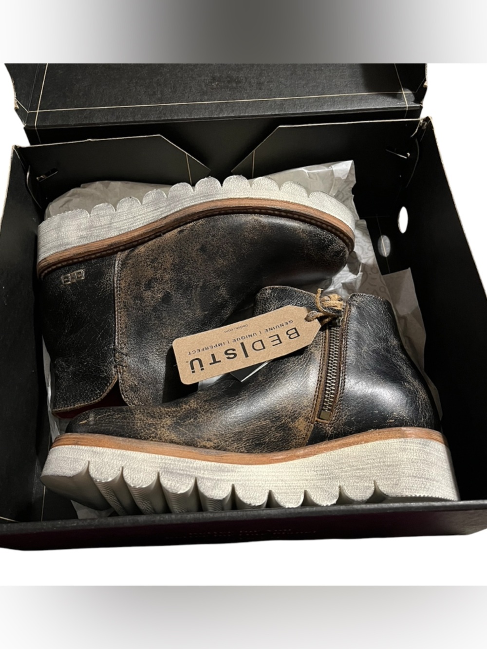 NWT Bed Stü Lydyi Lux Booties | Black
Leather | Size 6.5